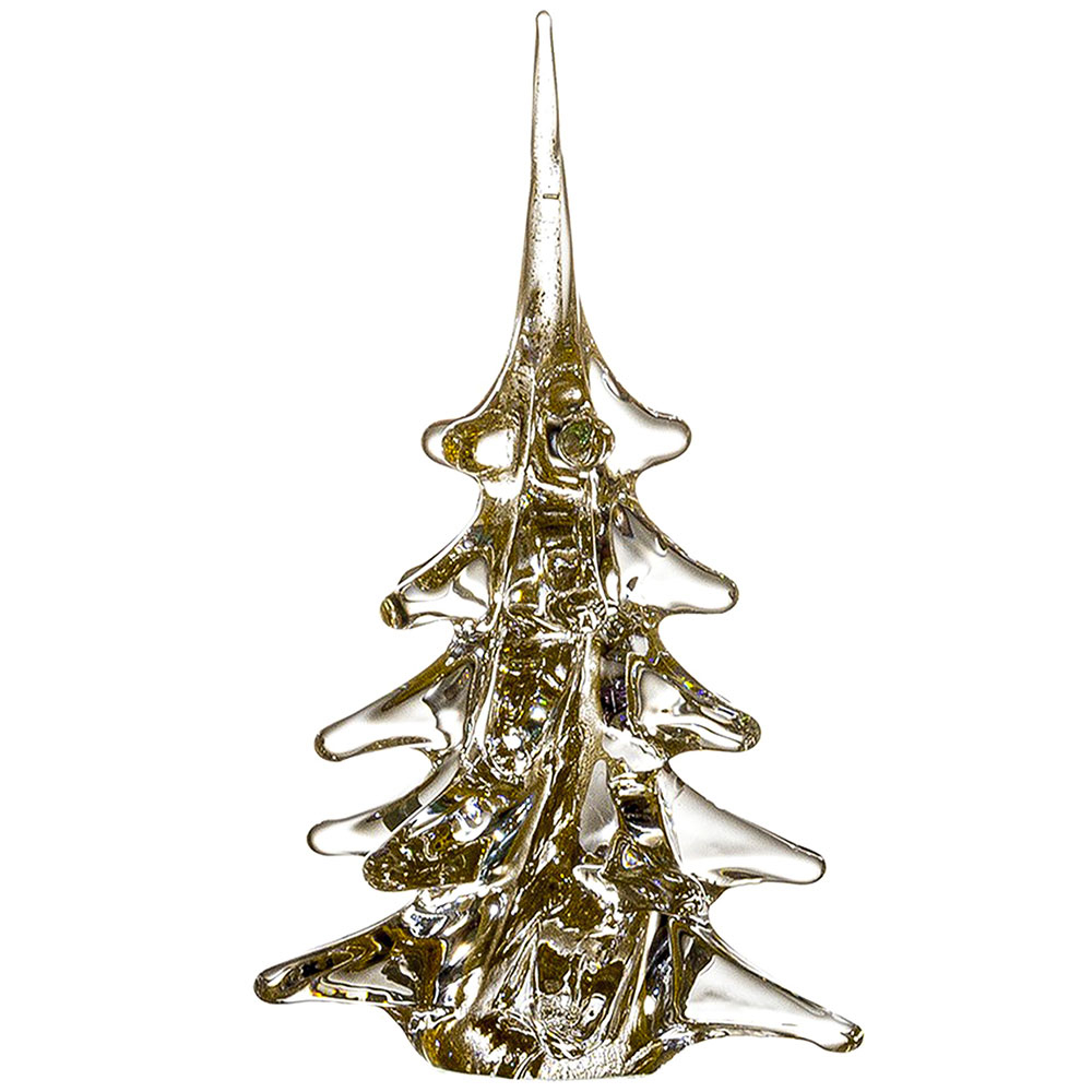 Christmas tree made of gold crystal glass ca. 30 cm