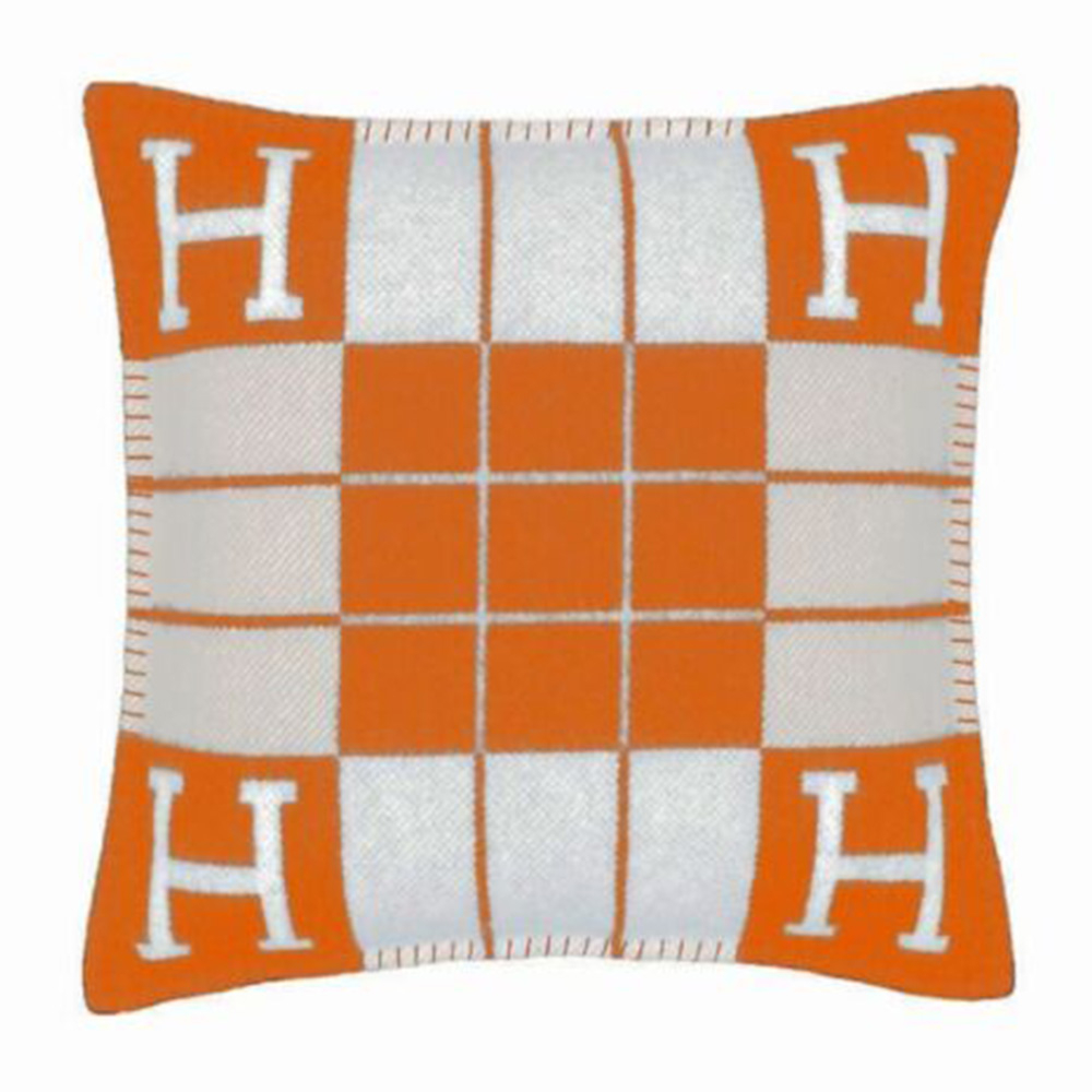 H. Pillow -orange by Sven Markus von Hacht