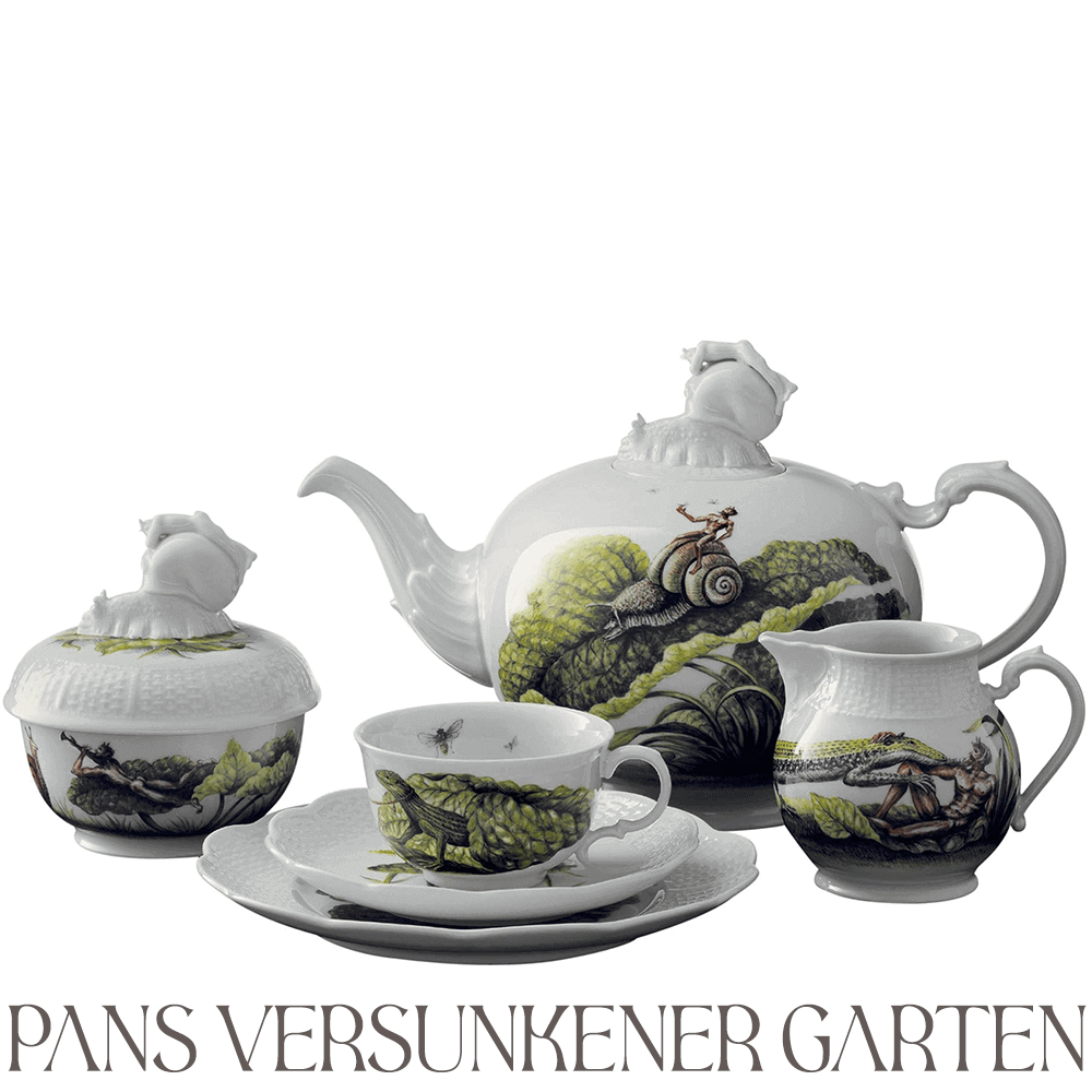 Porzellandekor für Handmalerei ✦ Pans versunkener Garten