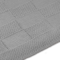 Preview: Knitted blanket | Checkered. Light gray