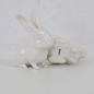 Preview: Porzellanfigur - HASE sitzend Weiss