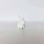 Preview: Porzellanfigur - HASE sitzend Weiss