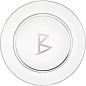 Preview: Lead crystal presentation plate "B" by Sven Markus von Hacht