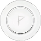 Preview: Bleikristall Platzteller "P" by Sven Markus von Hacht