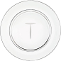 Preview: Presentation plate "T" monogram | Alphabetum collection