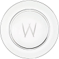 Preview: Platzteller "W" by Sven Markus von Hacht
