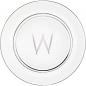 Preview: Presentation plate "W" monogram | Alphabetum collection