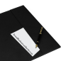 Preview: Desk pad made of cowhide leather, black