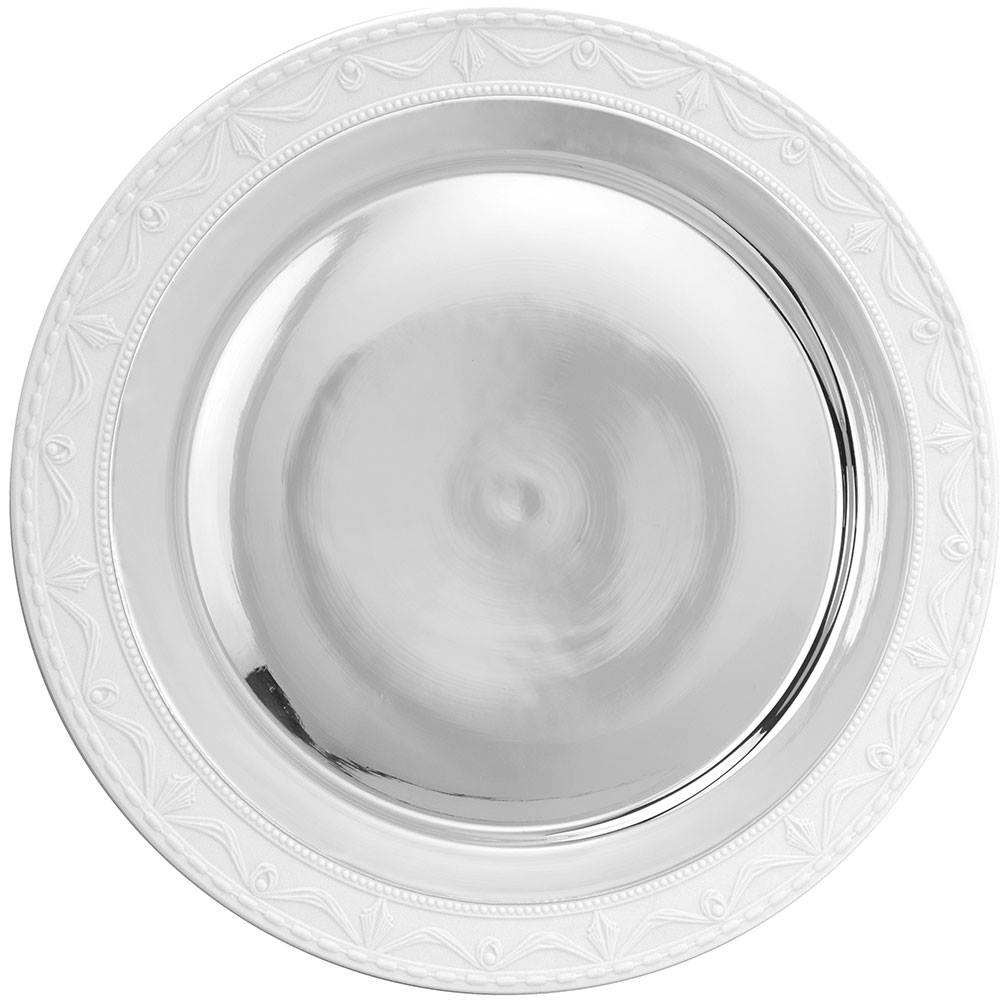 Presentation plate | PUR LUXE. Silver-Brillant