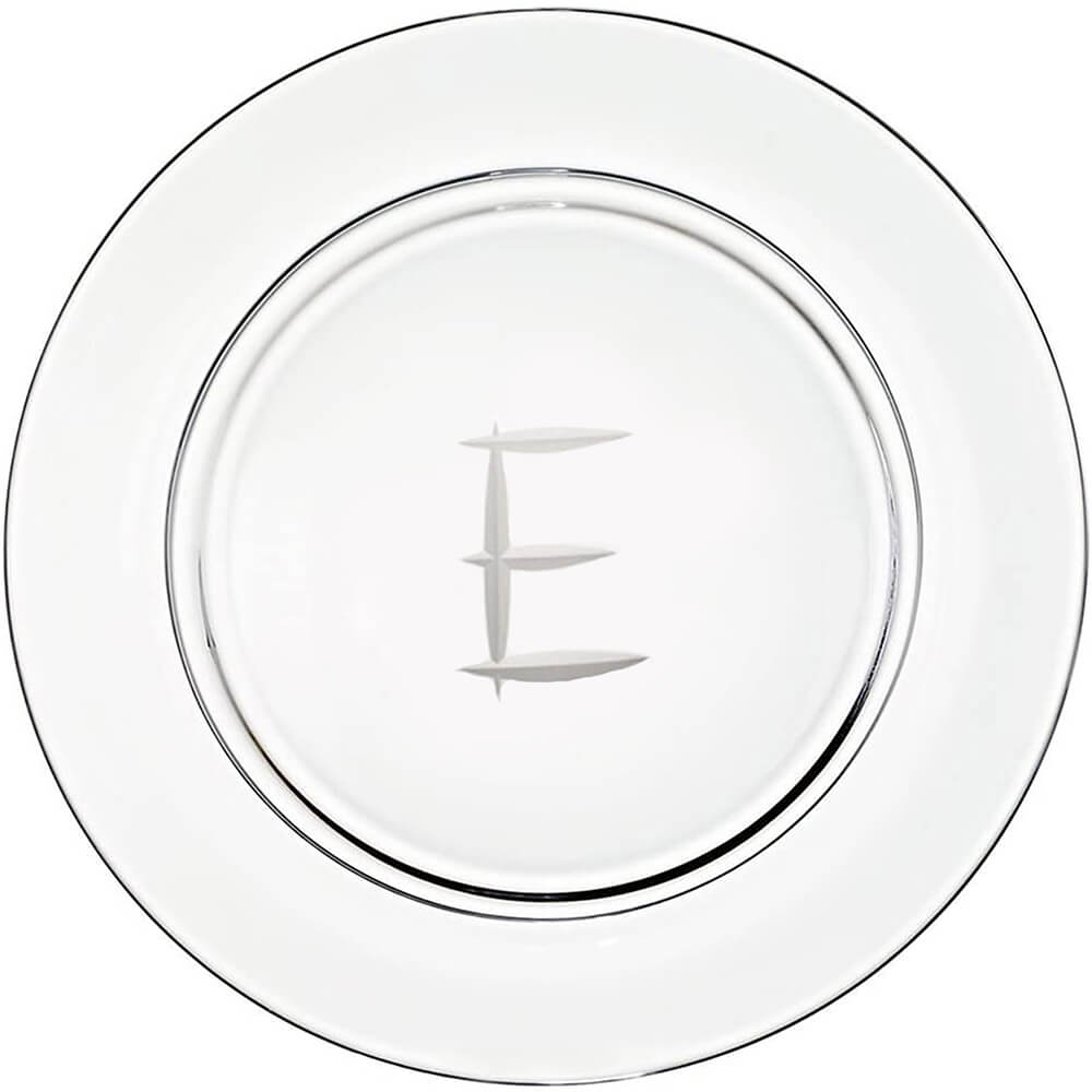Lead crystal presentation plate "E" by Sven Markus von Hacht