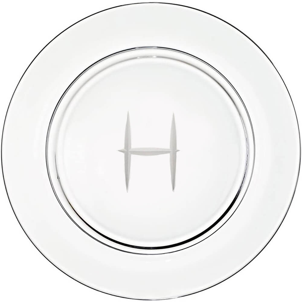 Bleikristall Platzteller "H" by Sven Markus von Hacht