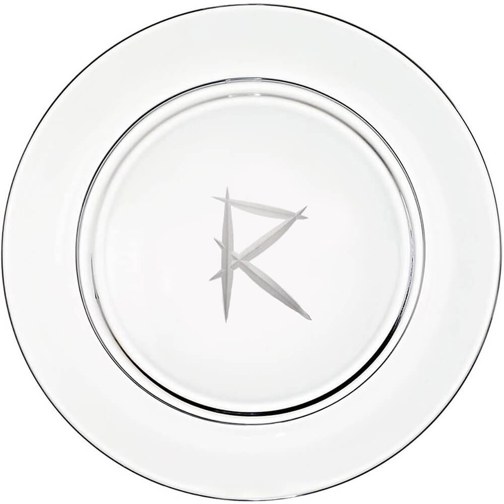 Bleikristall Platzteller "R" by Sven Markus von Hacht