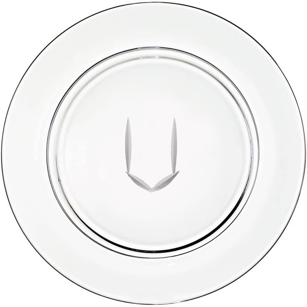 Platzteller "U" Kristallglas, klar