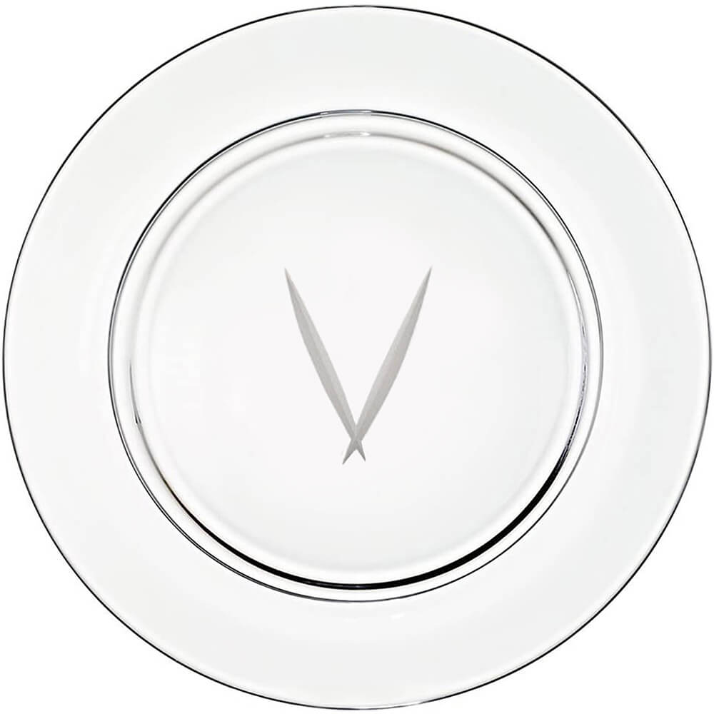 Presentation plate "V" monogram | Alphabetum collection