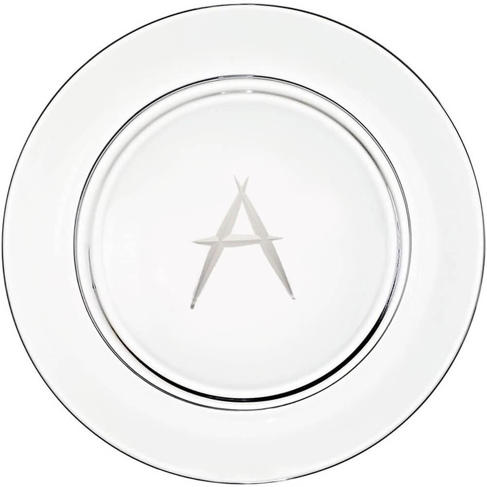 Lead crystal presentation plate 