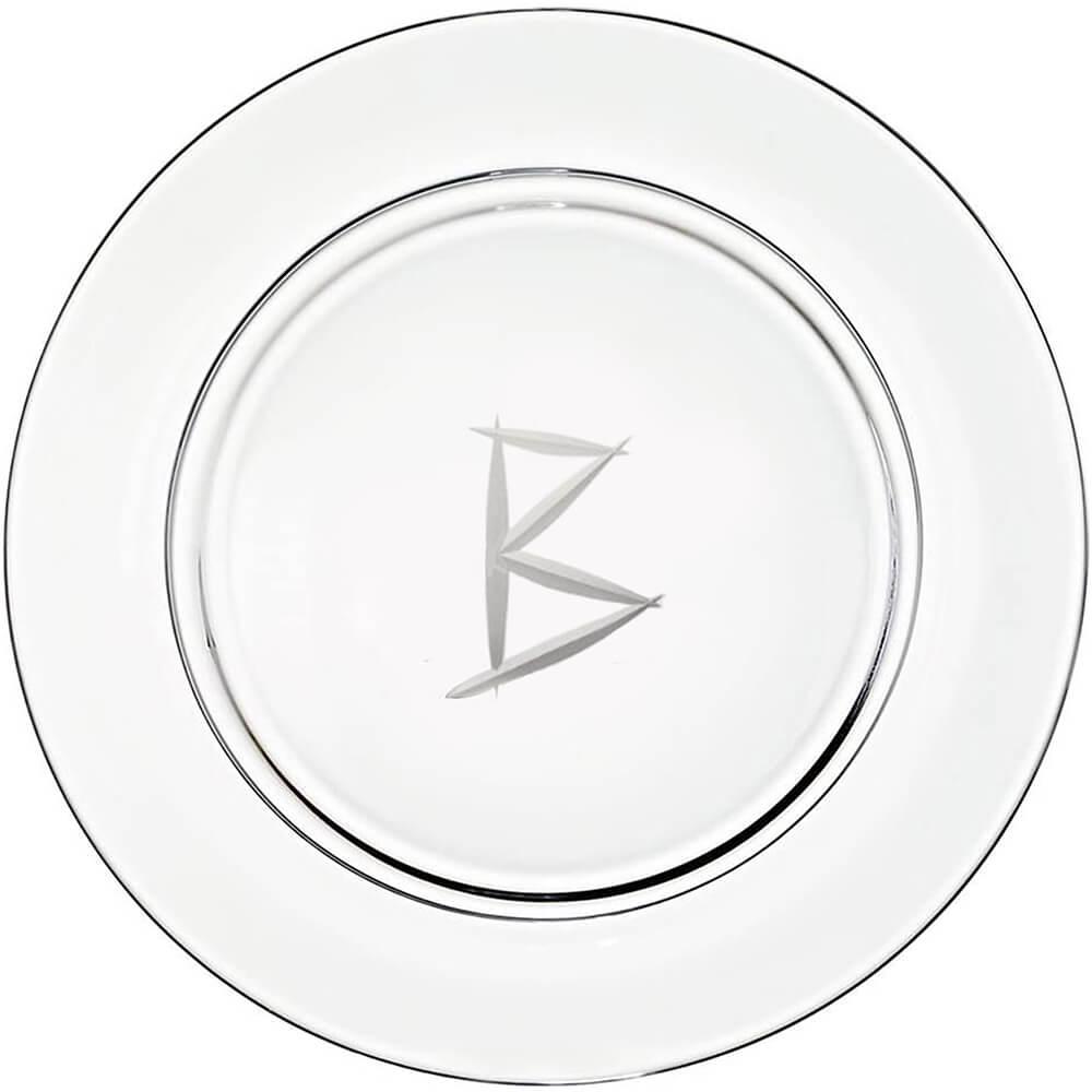 Lead crystal presentation plate 