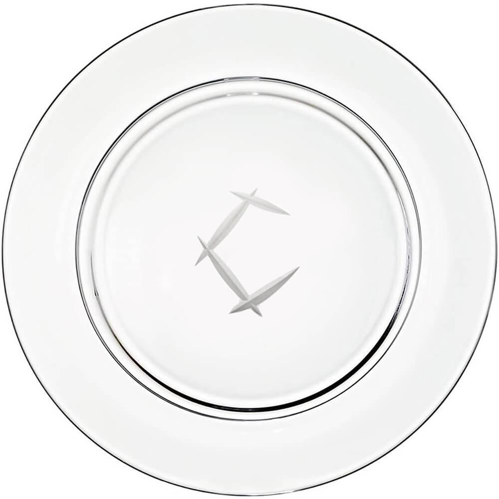 Lead crystal presentation plate 