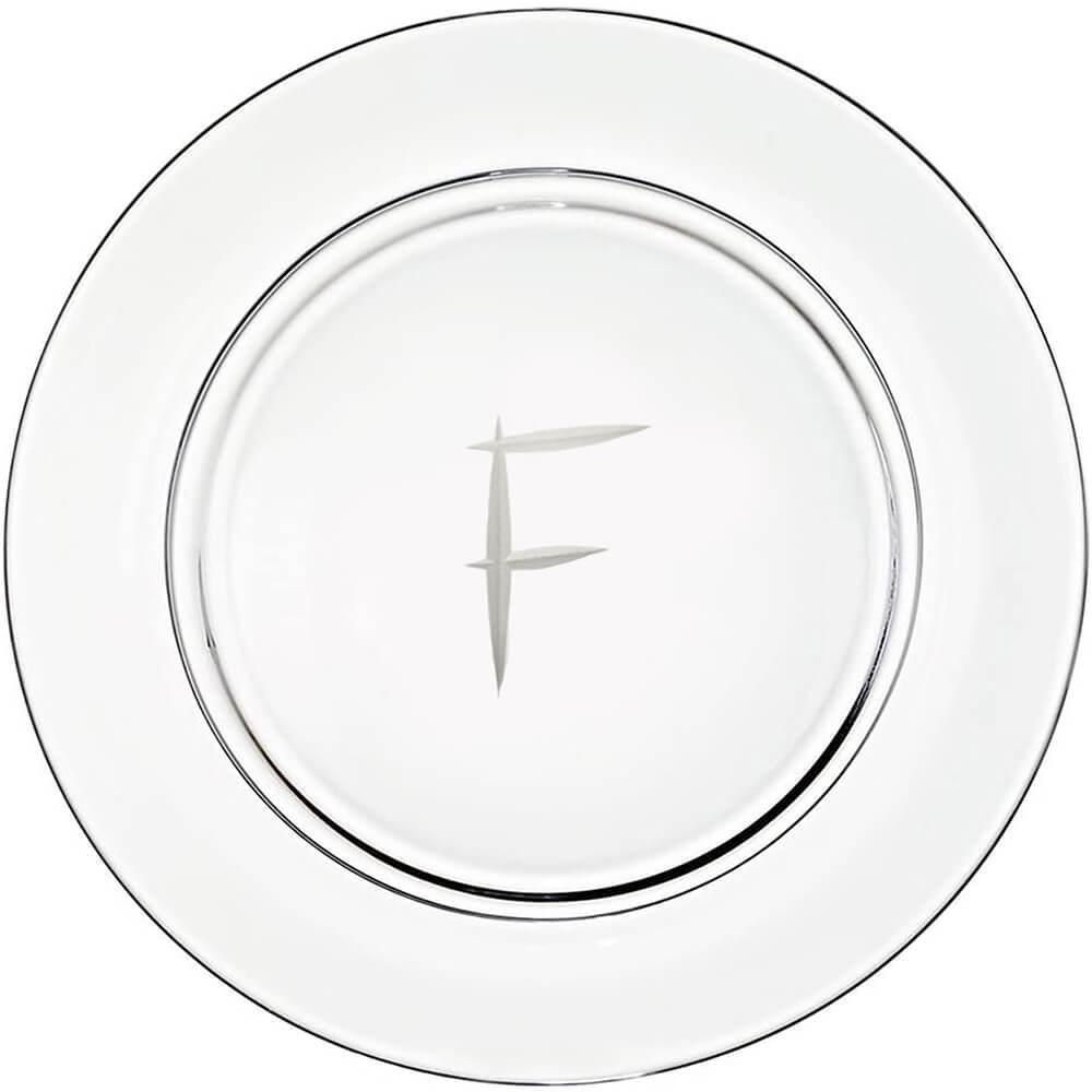 Lead crystal presentation plate 