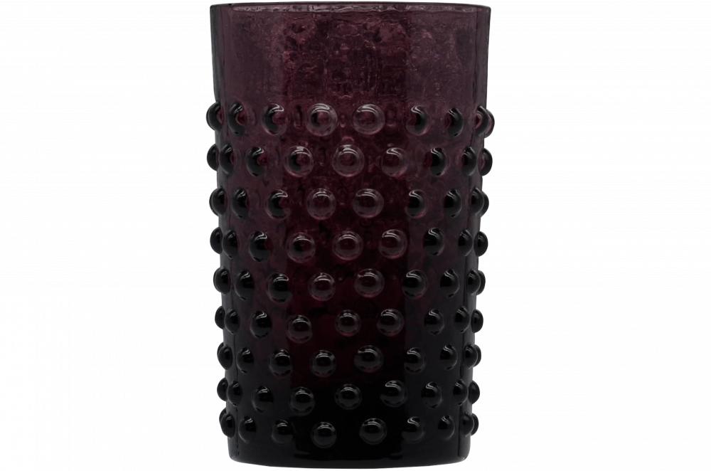 Wasserkrug Nuppenglas mit Henkel - Amethystglas