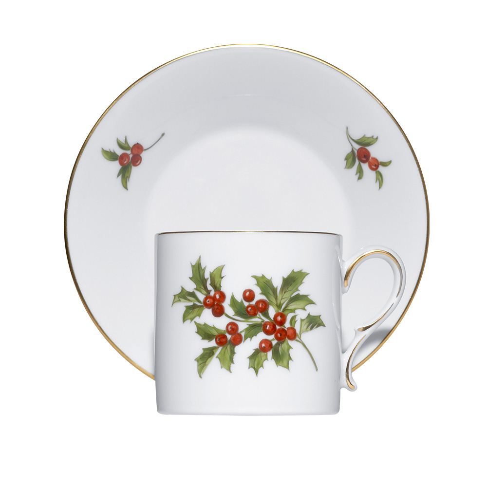 Kaffeebecher mit Ilex