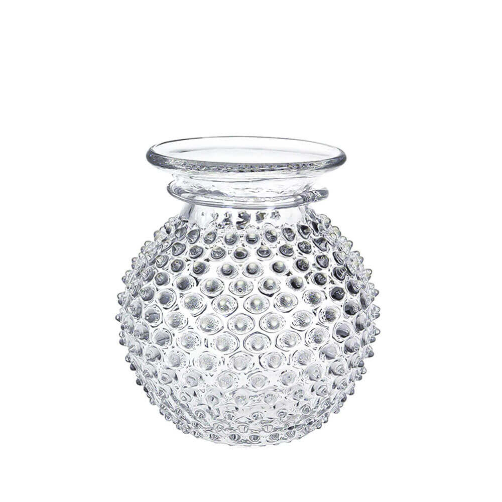 CRYSTAL HOBNAIL COLLAR VASE