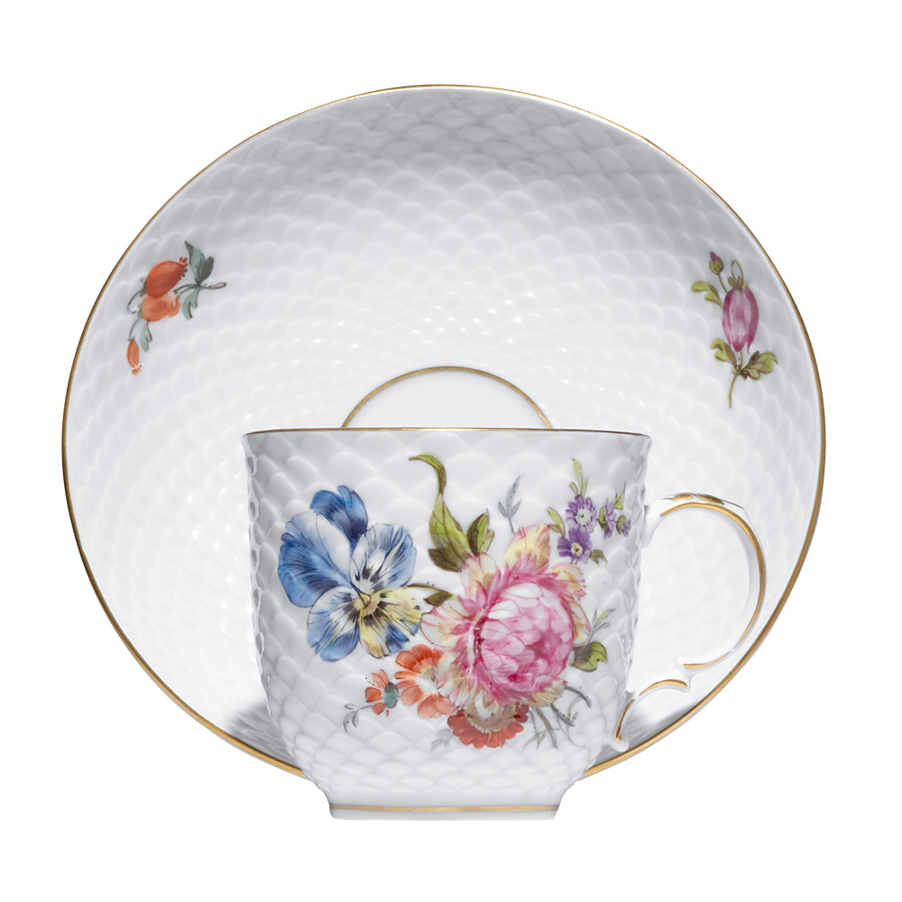 Ludwigsburger Schuppenmuster ❘ Kaffeetasse ❘ Handbemalt