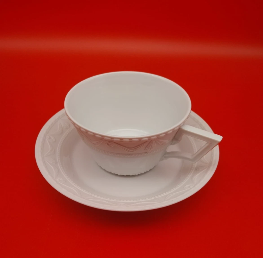 Preview: Teetasse | Kurland Blanc Nouveau, weiß