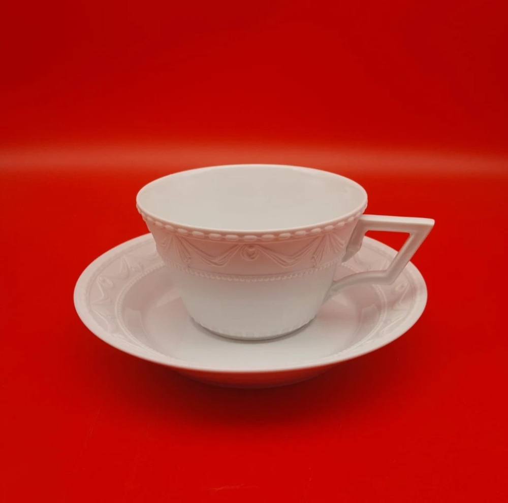 Preview: Teetasse | Kurland Blanc Nouveau, weiß