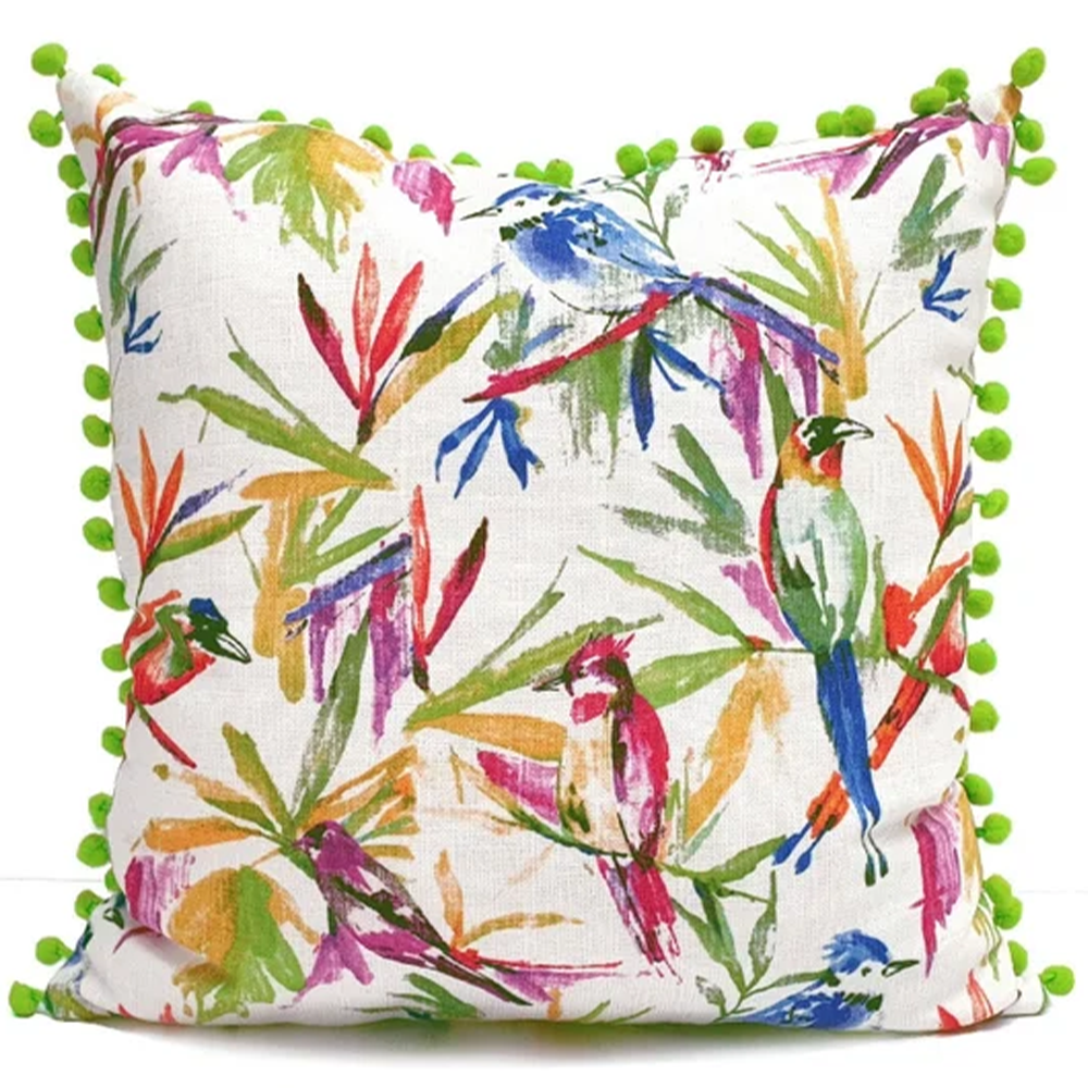 Decorative cushion ✧ Birds in paradise