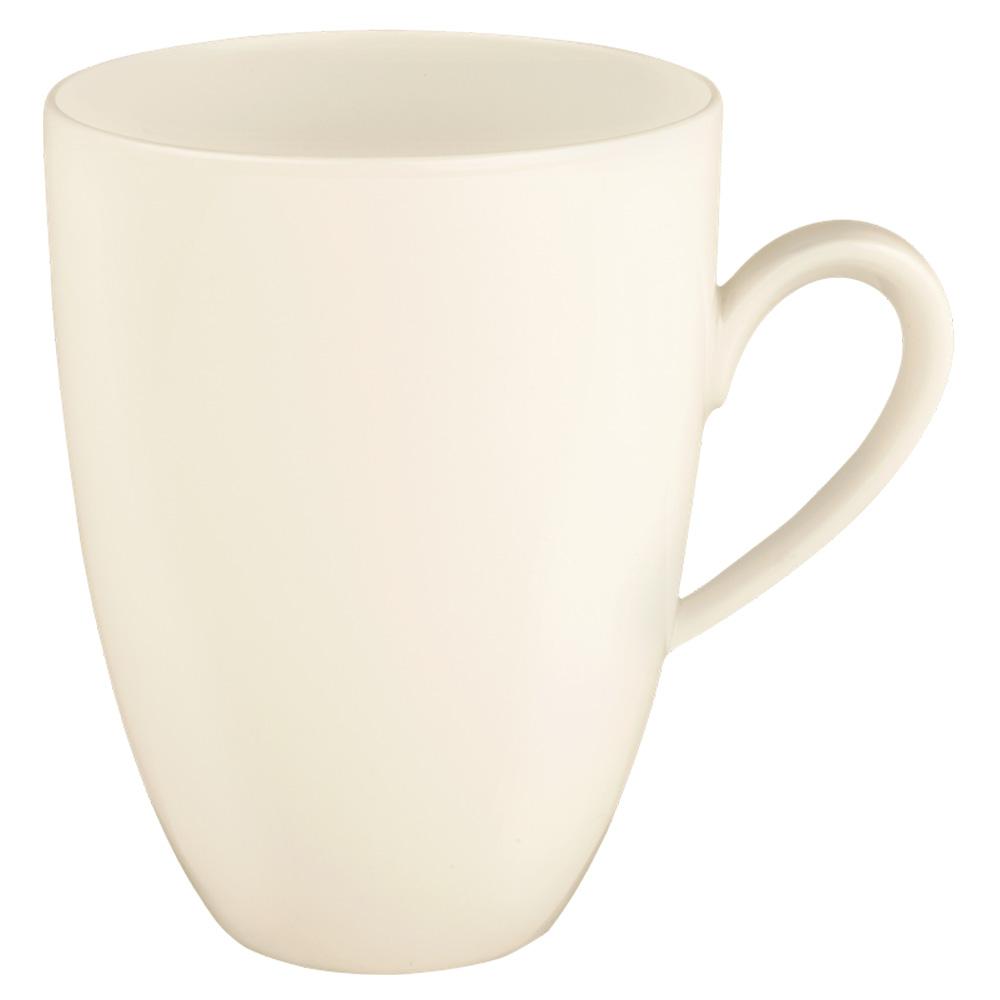 Becher mit Henkel "Sofina" Ecru-Porzellan . 0,35 l