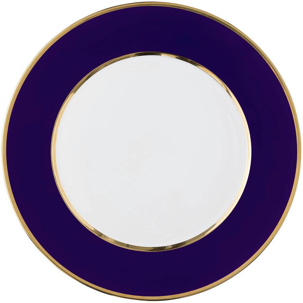 "Multicolore with Gold" presentation plate Imperial Royalblue