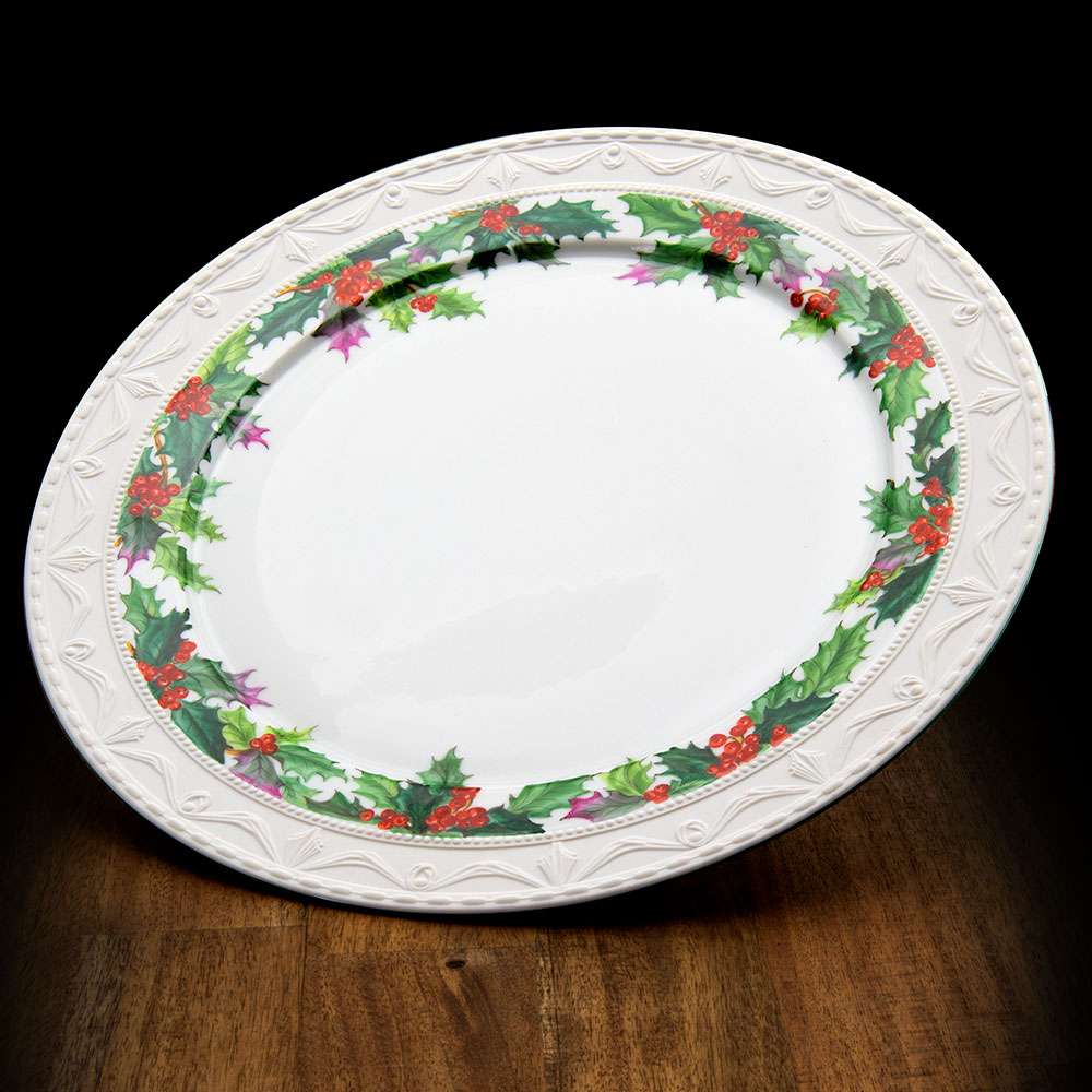 Presentation plate ✧ Ilex de Luxe, KPM Berlin