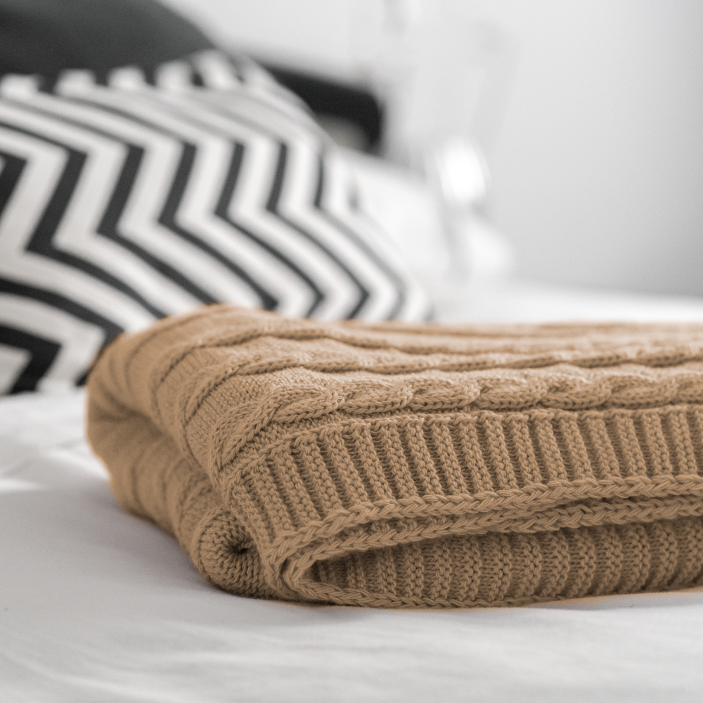 Knitted blanket | "3er"Design. Both