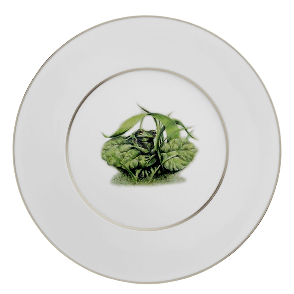 Platzteller ✧ Die Stunde des Pans, Frosch mit Platin