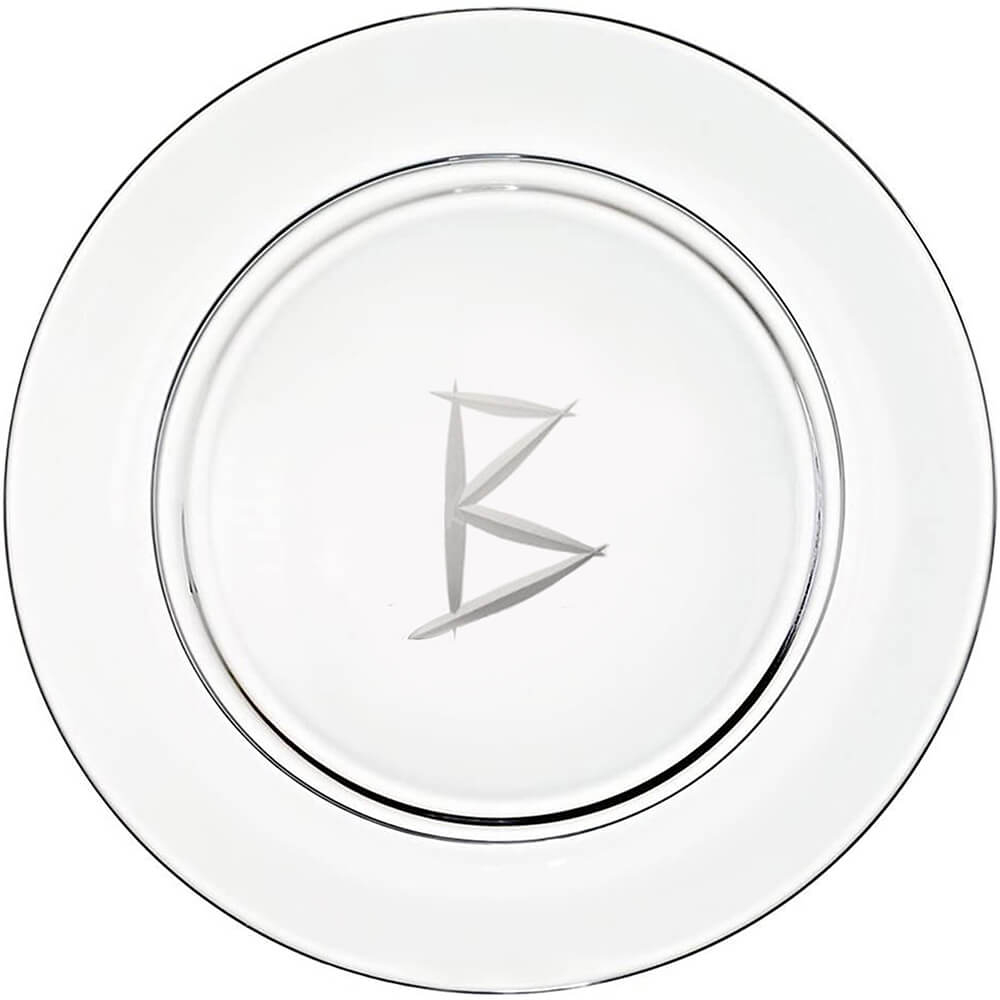 Lead crystal presentation plate "B" by Sven Markus von Hacht