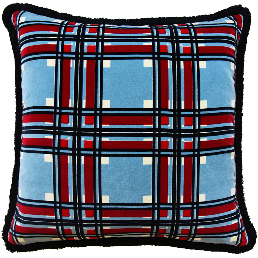 Dekokissen "Mountbatten" blau