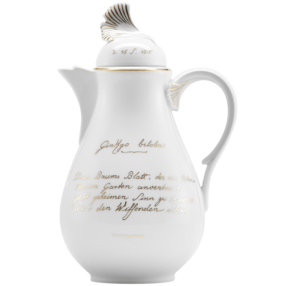 Kaffeekanne "Der goldene Ginkgo" Dekor 1