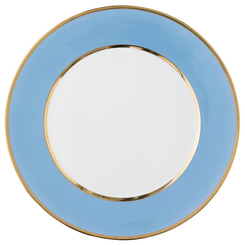 Service plate "Multicolore with gold"