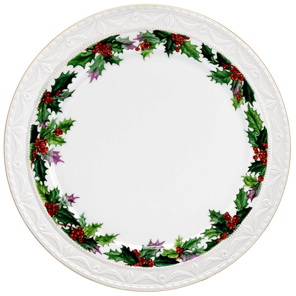 Platzteller "Ilex, reich" Porzellandekor