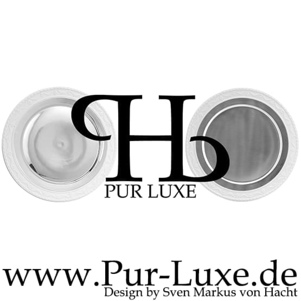 Presentation plate | PUR LUXE. Silver-Brillant