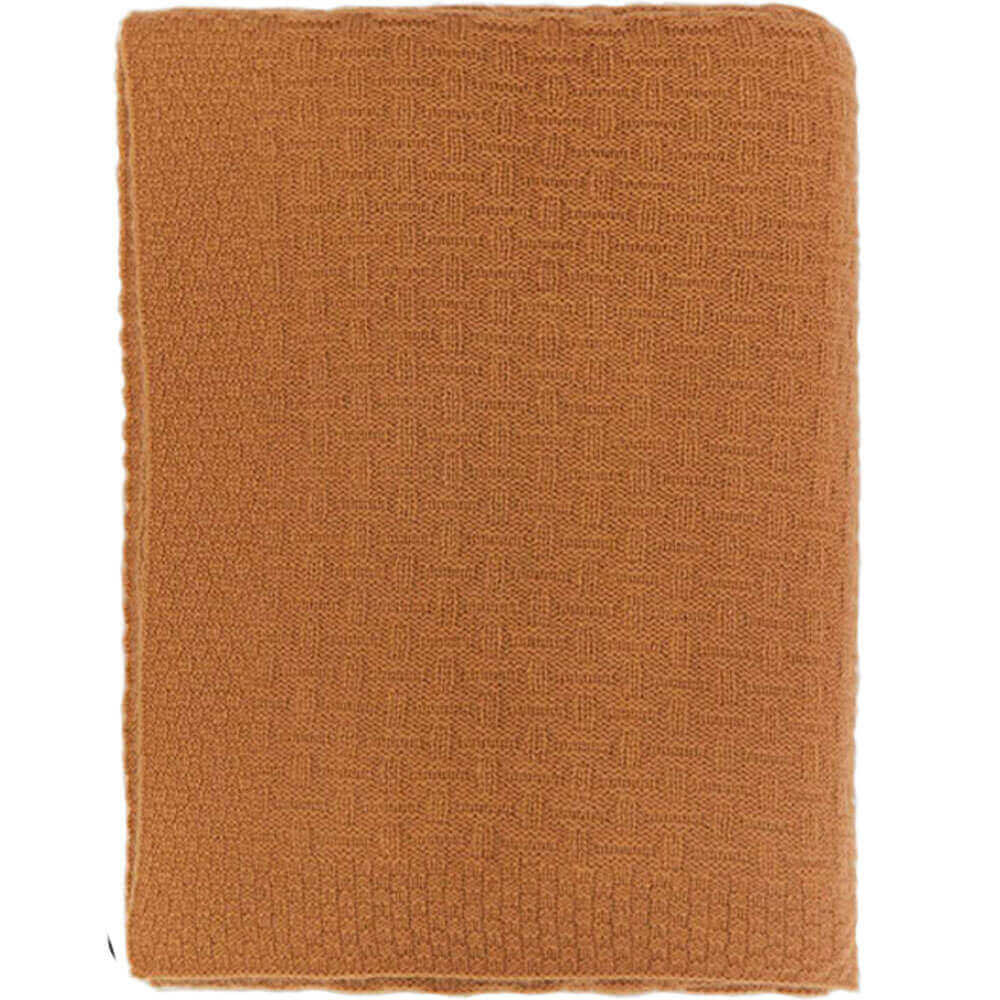 Knitted blanket "Rocabar" cashmere, camel
