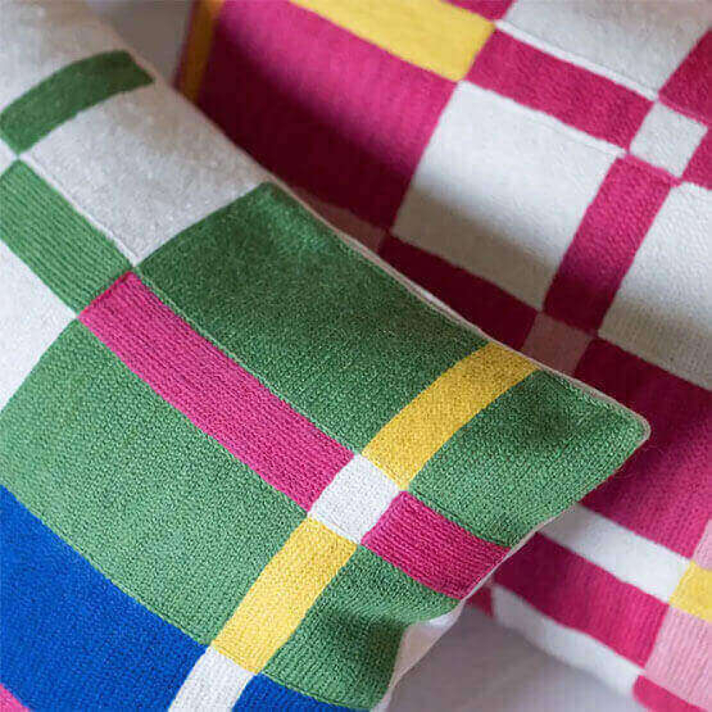Knitted Cushion No.5 | H. Design. Yellow