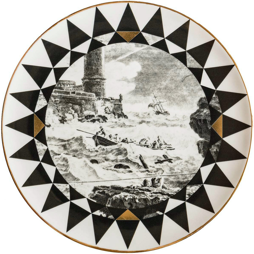 "Y-Design Black" Platzteller No.4 by Sven Markus von Hacht