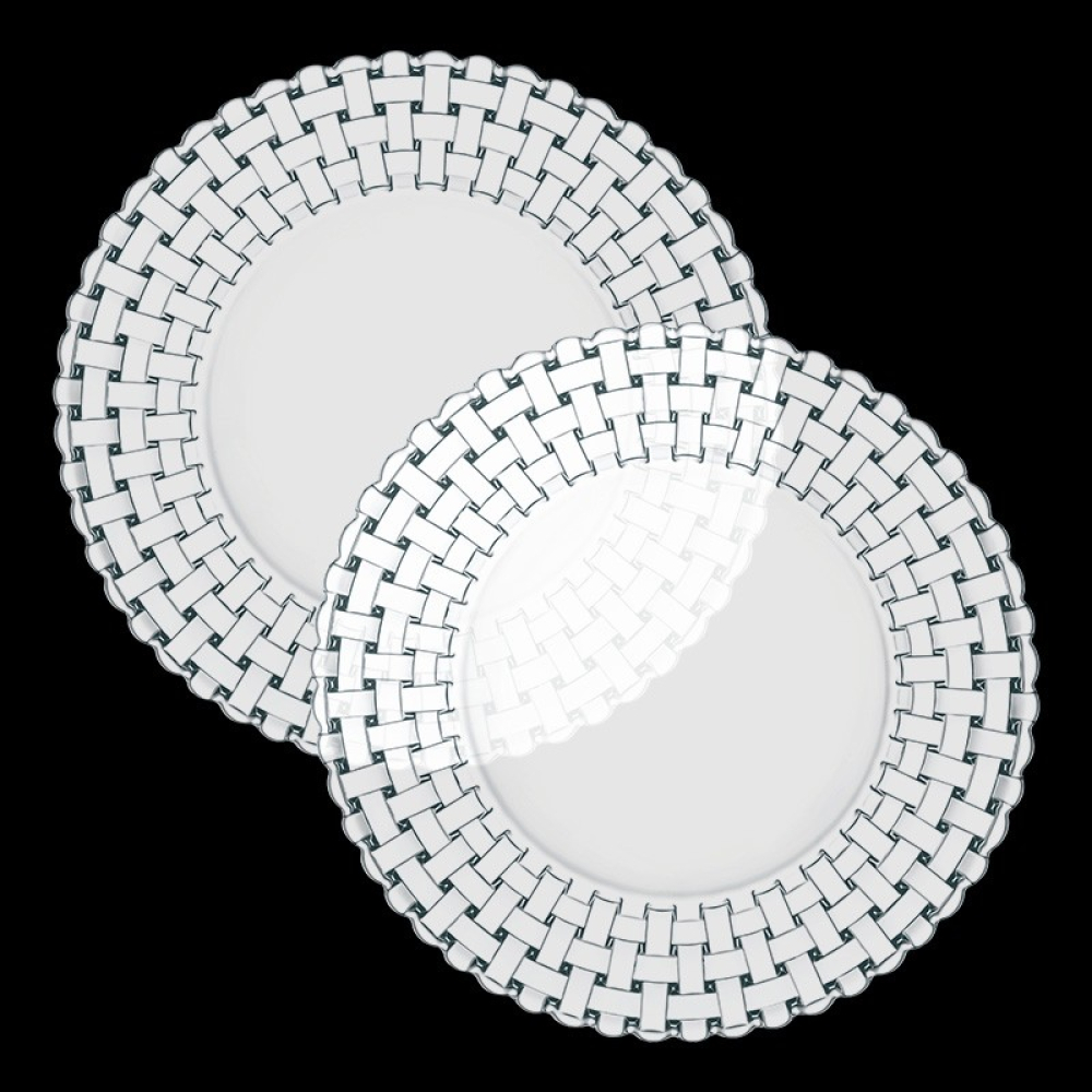 Charger plate "Bossa Nova" Plate large Glass Set 2