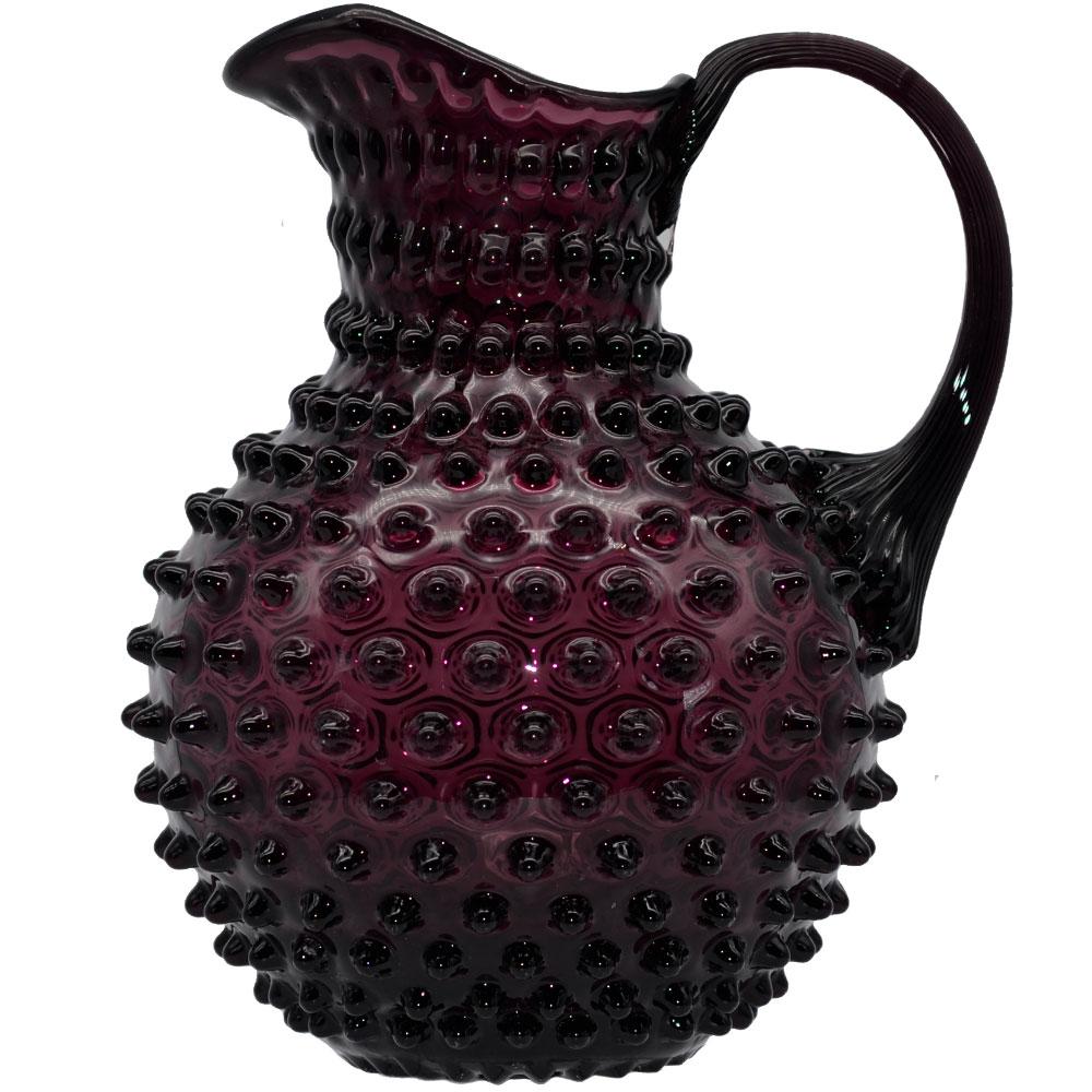 Water pitcher "Nuppenglas" with handle - Amethystglas